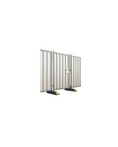 Steel Hoarding Pedestrian Gate - L 850mm x W 42mm x H 2000mm - 21kg - Pre-Galv