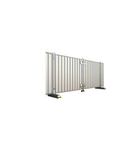 Steel Hoarding Vehicle Access Gate - L 4314mm x W 42mm x H 2400mm - 85kg - Pre-Galv