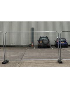 Temporary Fencing - Heavy Duty Round Top Full Radius Panel  - L 2500mm x H 2025mm - 20kg - Galv steel