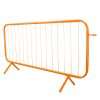 Powder-Coated Orange Pedestrian Crowd Control Barrier